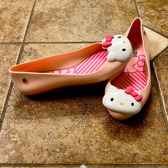 Melissa mini Melissa Hello Kitty flats W6 - Picture 4 of 9